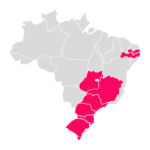 Mapa de atuação Imobitek